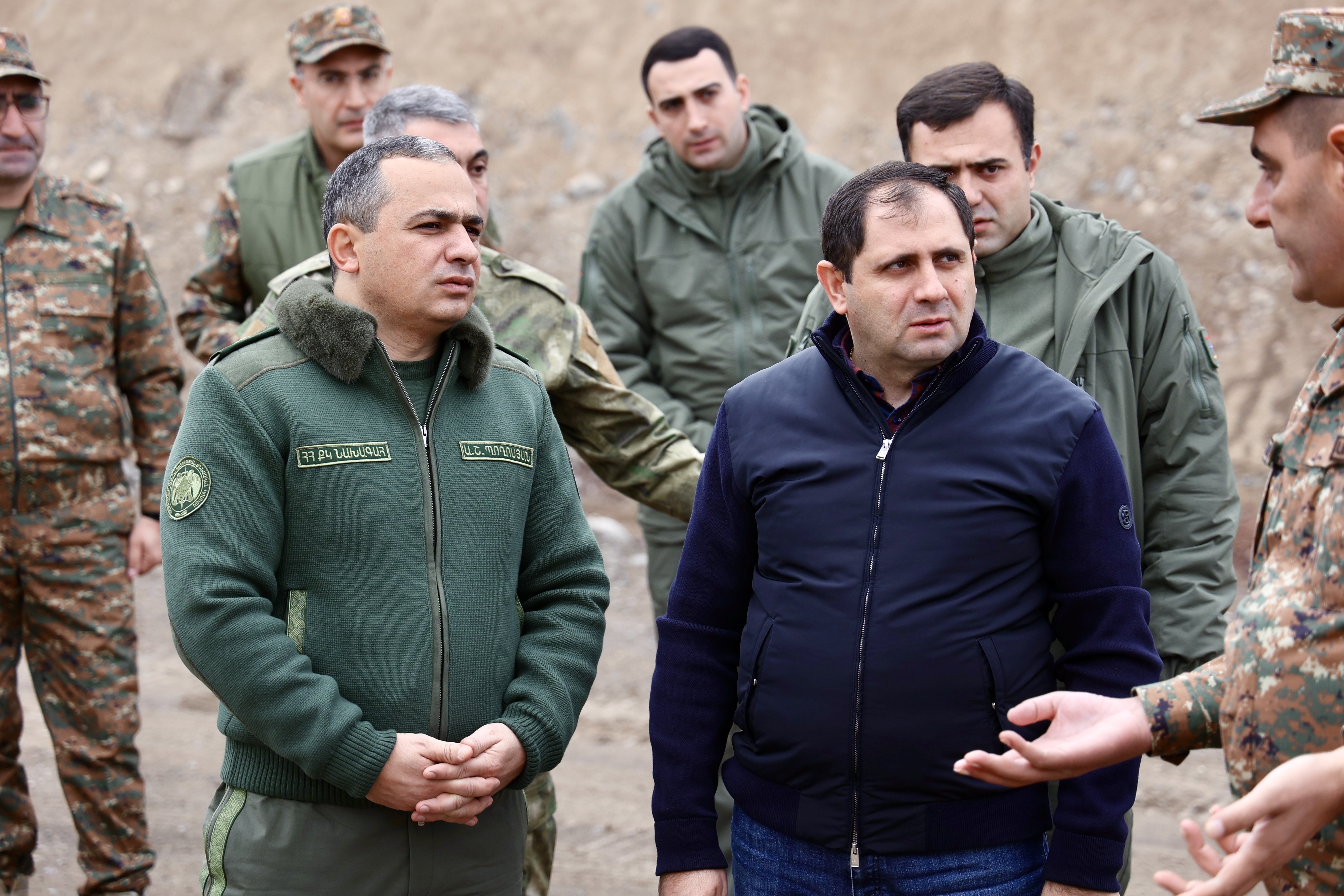 The Chairman of the Investigative Committee Artur Poghosyan with RA Minister of Defense Suren Papikyan Visited Southeastern Border Zone of the Republic